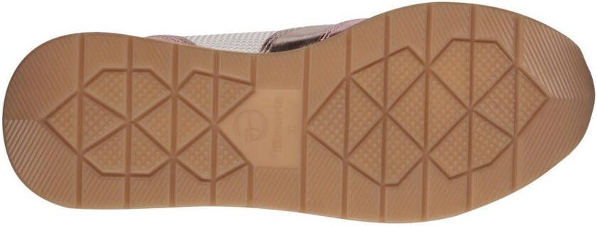 Tamaris Sneakers met sleehak Almina vrijetijdsschoen lage schoen veterschoen in smalle vorm