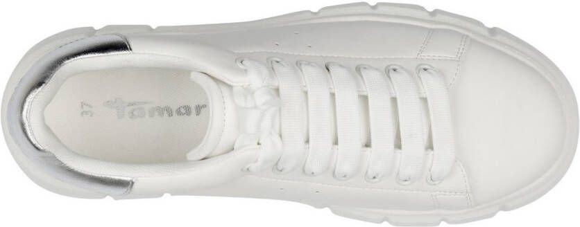 Tamaris Sneakers met sleehak veterschoenen lage schoen vrijetijdsschoenen met gaatjespatroon