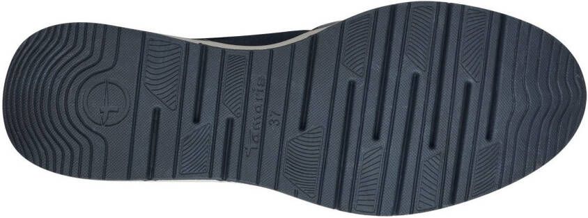 Tamaris Sneakers met sleehak vrijetijdsschoen lage schoen veterschoen met buitenrits