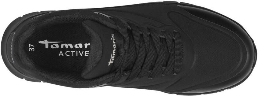 Tamaris Sneakers met sleehak vrijetijdsschoen lage schoen veterschoen met waterproof-uitrusting