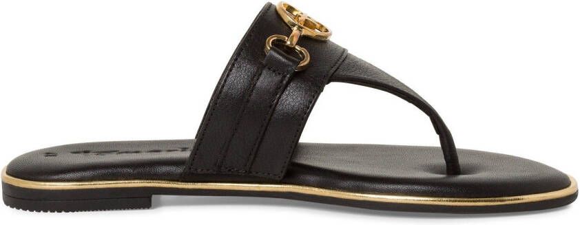 Tamaris Teenslippers zomerschoen slippers met mooi sierelement
