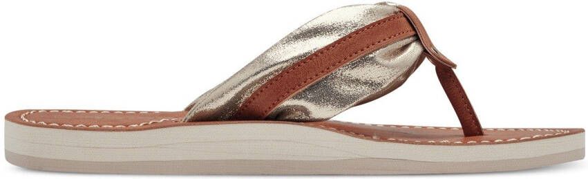 Tamaris Teenslippers Avril zomerschoen slippers met mooie logoprint