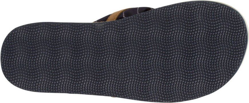 Tamaris Teenslippers Avril zomerschoenen flats slippers met t-logo hanger