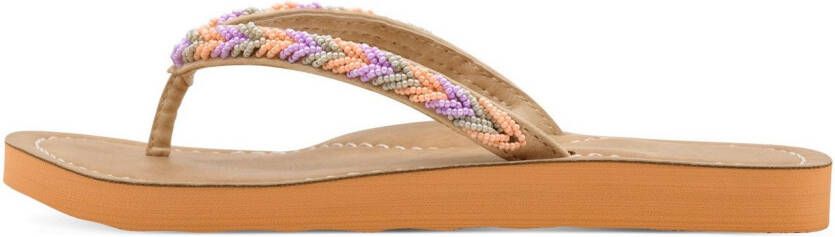 Tamaris Teenslippers zomerschoen slippers strandschoen in vlechtlook
