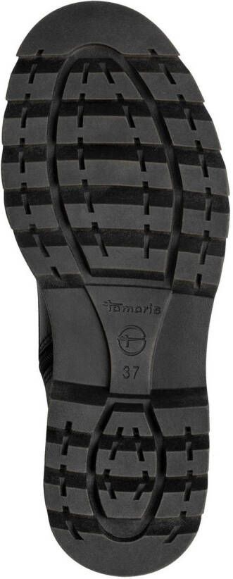 Tamaris Veterlaarsjes blokhak veterboots met schachtomwikkelende veters - Foto 7