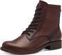 Tamaris Veterlaarsjes blokhak veterschoenen business schoenen in glanzende metallic look - Thumbnail 10