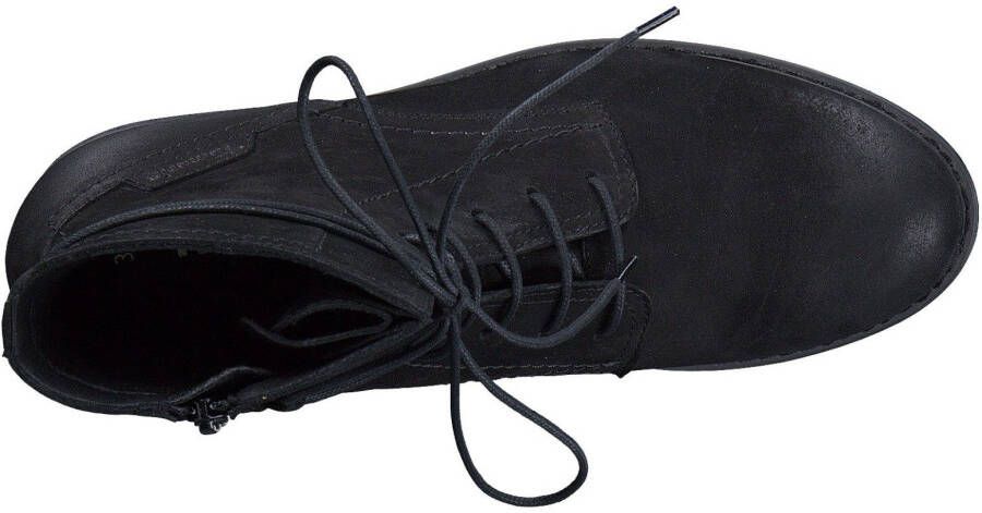Tamaris Veterlaarsjes Blokhak veterschoenen met rits voor een gemakkelijke instap