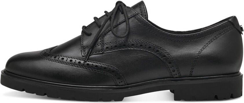 Tamaris Veterschoenen met fijne lyrische perforatie vrijetijdsschoen lage schoen veterschoen