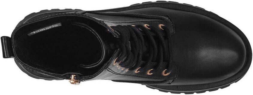 Tamaris Veterschoenen blokhak veterschoen chunky boots met binnenrits