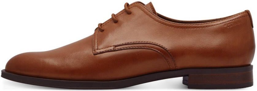 Tamaris Veterschoenen blokhak lage schoen zakelijke schoen met sierstiksels