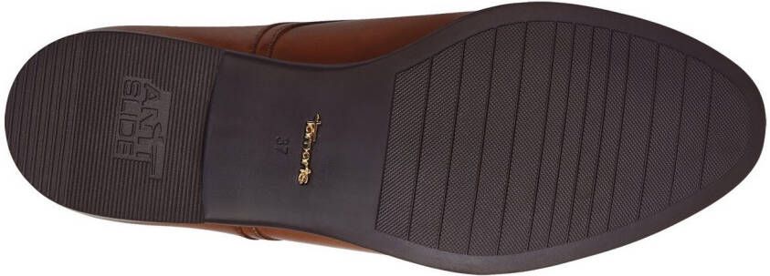 Tamaris Veterschoenen blokhak lage schoen zakelijke schoen met sierstiksels