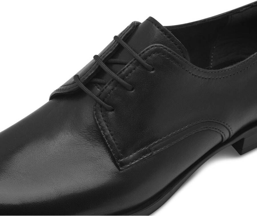 Tamaris Veterschoenen blokhak lage schoen zakelijke schoen met sierstiksels