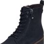 Tamaris Veterschoenen blokhak veterschoen enkellaars met decoratieve rits aan de buitenkant - Thumbnail 3