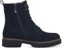 Tamaris Veterschoenen blokhak veterschoen enkellaars met decoratieve rits aan de buitenkant - Thumbnail 5