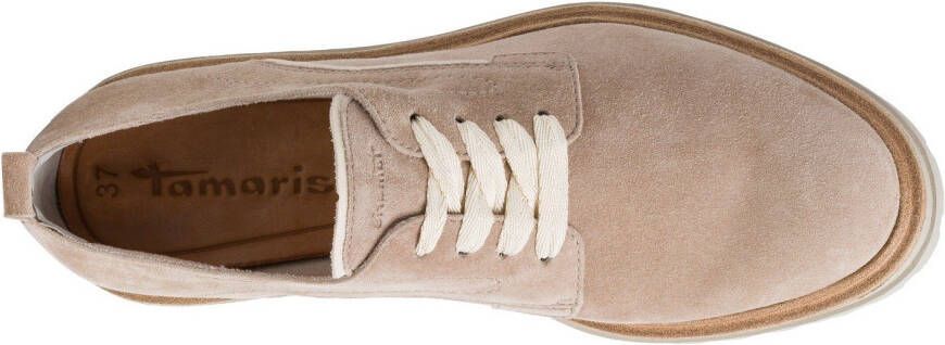 Tamaris Veterschoenen met stijlvol contrastbeleg