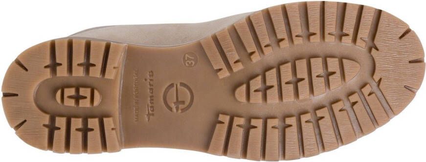 Tamaris Winterlaarzen blokhak veterschoenen outdoorschoen met duo-tex-uitrusting