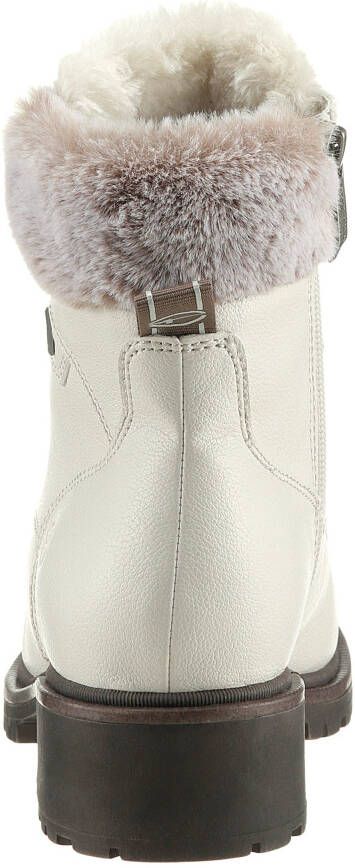 Tamaris Winterlaarzen hakken winter-enkellaars veterschoenen in vegan-verwerking