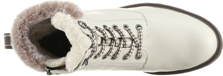 Tamaris Winterlaarzen hakken winter-enkellaars veterschoenen in vegan-verwerking