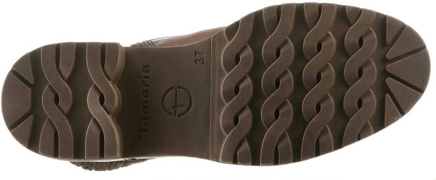 Tamaris Winterlaarzen blokhak veterschoenen winter enkellaars met duo tex-uitrusting