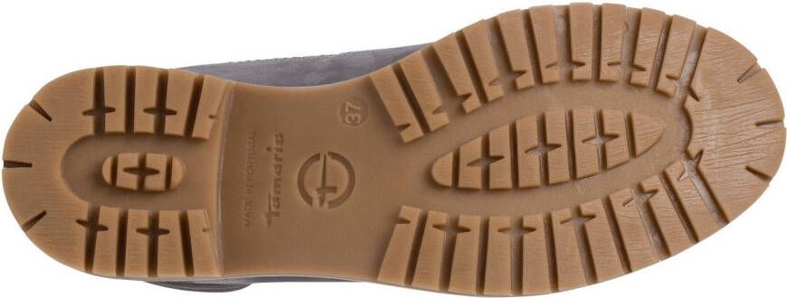 Tamaris Winterlaarzen blokhak veterschoenen outdoorschoen met duo-tex-uitrusting