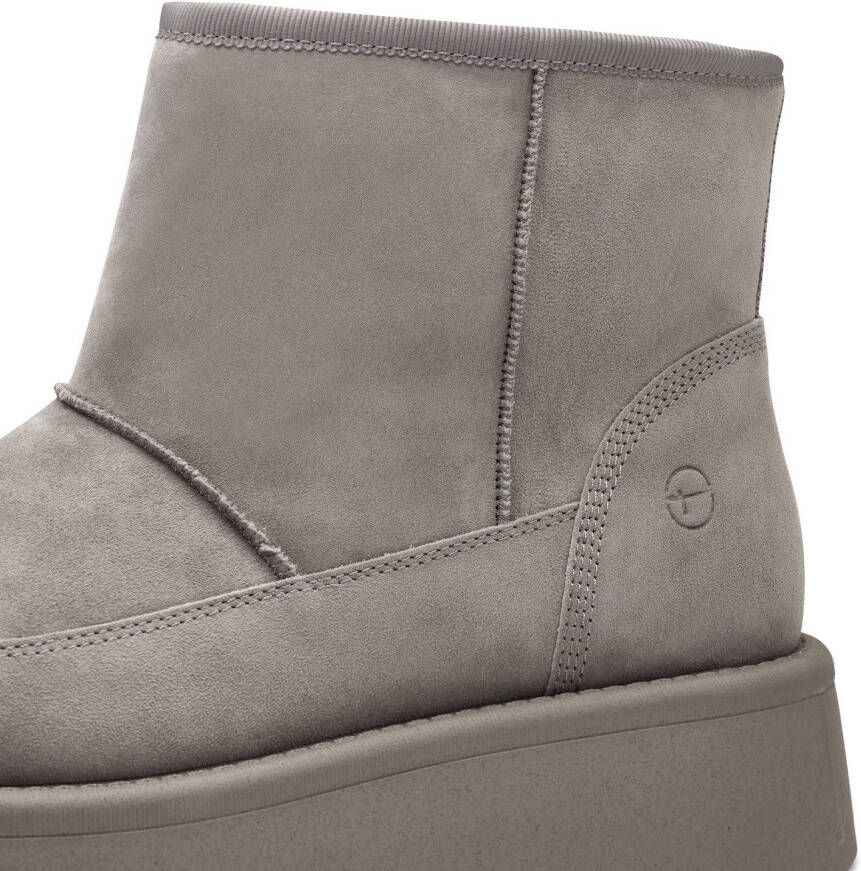 Tamaris Winterlaarzen plateau korte enkellaars ankleboots met binnenrits