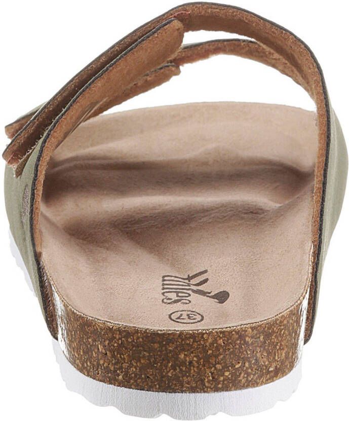 thies Slippers Bio met twee praktische klittenbandjes veganistisch