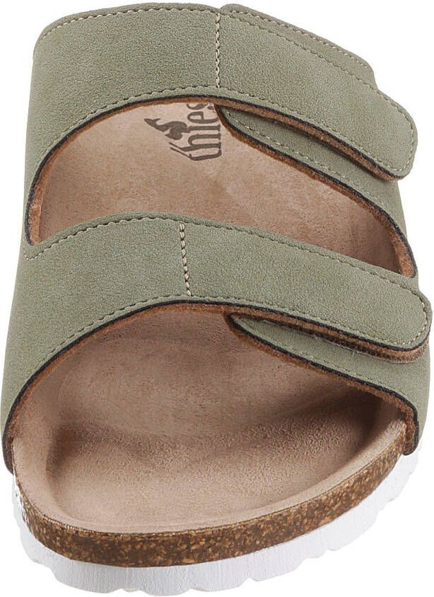thies Slippers Bio met twee praktische klittenbandjes veganistisch