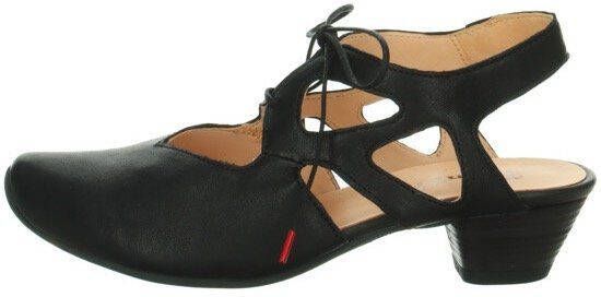 Think! Slingback pumps AIDA dames pump met vetersluiting zomerschoen trechtervormige hak met fijn patroon