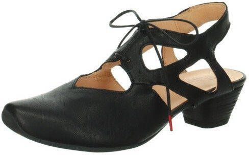 Think! Slingback pumps AIDA dames pump met vetersluiting zomerschoen trechtervormige hak met fijn patroon