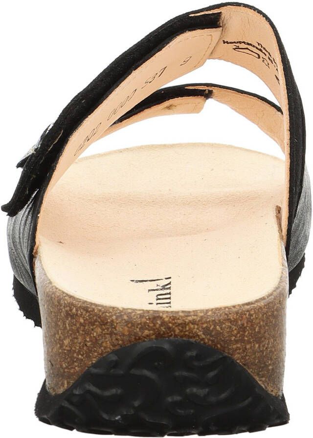 Think! Slippers Mizzi sleehak zomerschoen pantoffels met mooie versiering