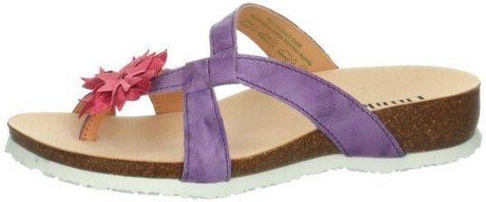 Think! Teenslippers Julia zomerschoen slippers met mooie bloem