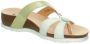 Think! Teenslippers Julia wig-hak zomerschoen slippers met stijlvolle bandjes - Thumbnail 4