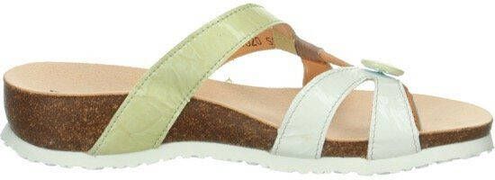 Think! Teenslippers Julia wig-hak zomerschoen slippers met stijlvolle bandjes