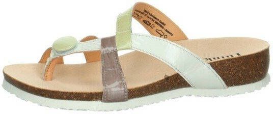Think! Teenslippers Julia wig-hak zomerschoen slippers met stijlvolle bandjes