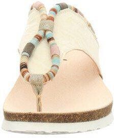 Think! Teenslippers Julia sleehak zomerschoen pantoffels met kleurrijke decoratieve elementen