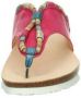 Think! Teenslippers Julia sleehak zomerschoen pantoffels met kleurrijke decoratieve elementen - Thumbnail 4