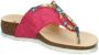 Think! Teenslippers Julia sleehak zomerschoen pantoffels met kleurrijke decoratieve elementen - Thumbnail 7
