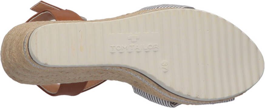 Tom Tailor Highheel sandaaltjes Valeria zomerschoen sandaal wig hak met gepolsterde binnenzool