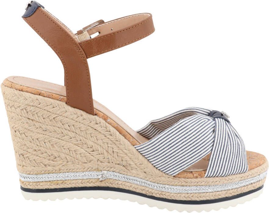 Tom Tailor Highheel sandaaltjes Valeria zomerschoen sandaal wig hak met gepolsterde binnenzool