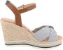 Tom Tailor Highheel sandaaltjes Valeria zomerschoen sandaal wig hak met gepolsterde binnenzool - Thumbnail 6