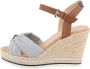 Tom Tailor Highheel sandaaltjes Valeria zomerschoen sandaal wig hak met gepolsterde binnenzool - Thumbnail 7