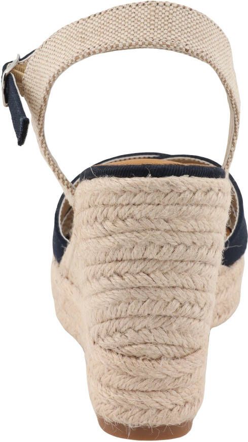 Tom Tailor Highheel sandaaltjes Jolanda zomerschoen sandaal wig hak met verstelbare bandjes