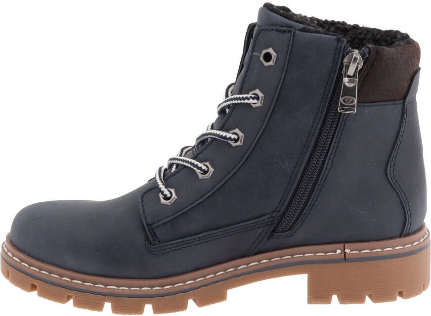 Tom Tailor Hoge veterschoenen met gepolsterde schacht comfortabele breedte g