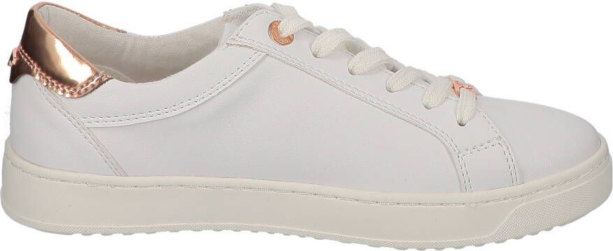 Tom Tailor Plateausneakers Contrastafwerking in metalliclook vrijetijdsschoen lage schoen veterschoen - Foto 6