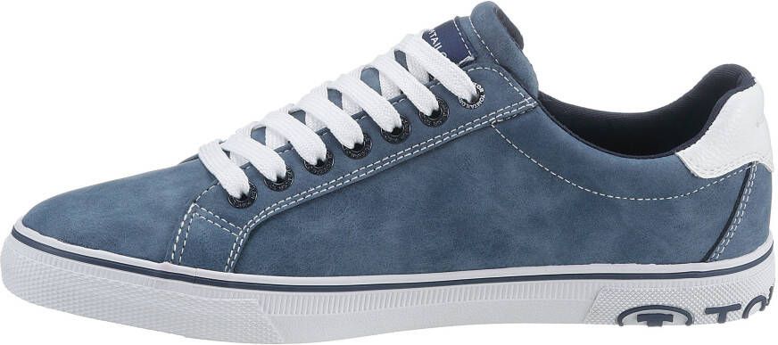 Tom Tailor Sneakers met contrastafwerking vrijetijdsschoen lage schoen veterschoen