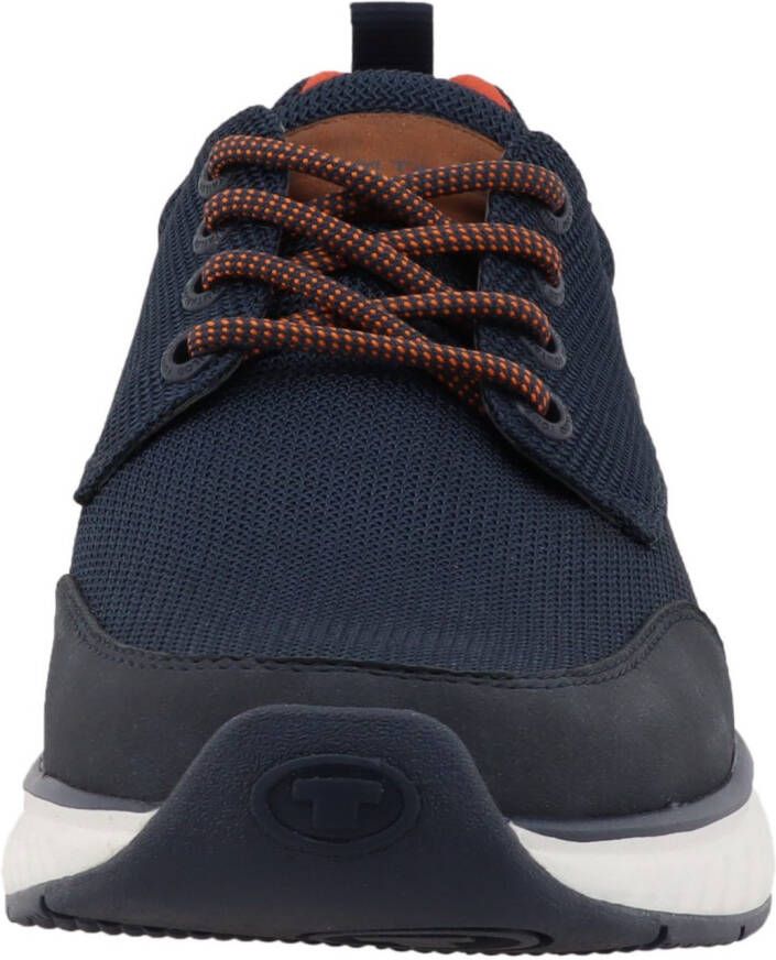 Tom Tailor Sneakers met sleehak vrijetijdsschoen lage schoen veterschoen met merklabel