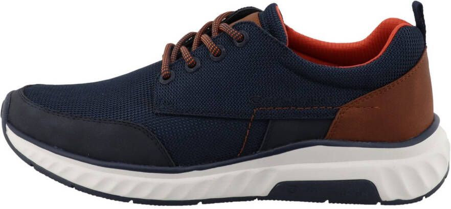 Tom Tailor Sneakers met sleehak vrijetijdsschoen lage schoen veterschoen met merklabel