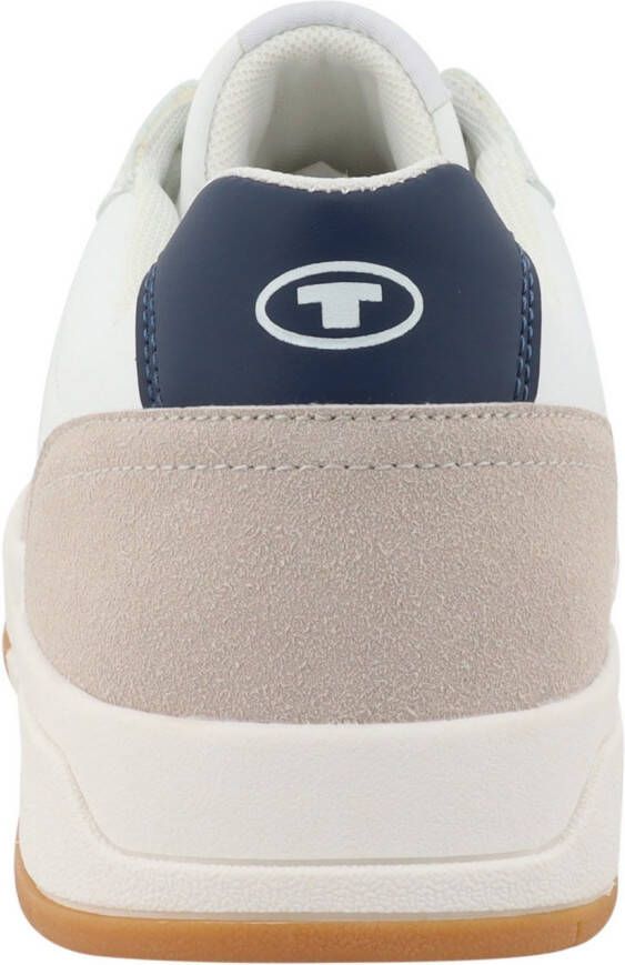 Tom Tailor Sneakers met sleehak vrijetijdsschoen lage schoen veterschoen met perforatie