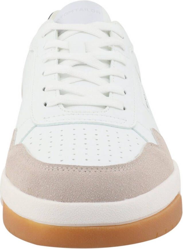 Tom Tailor Sneakers met sleehak vrijetijdsschoen lage schoen veterschoen met perforatie