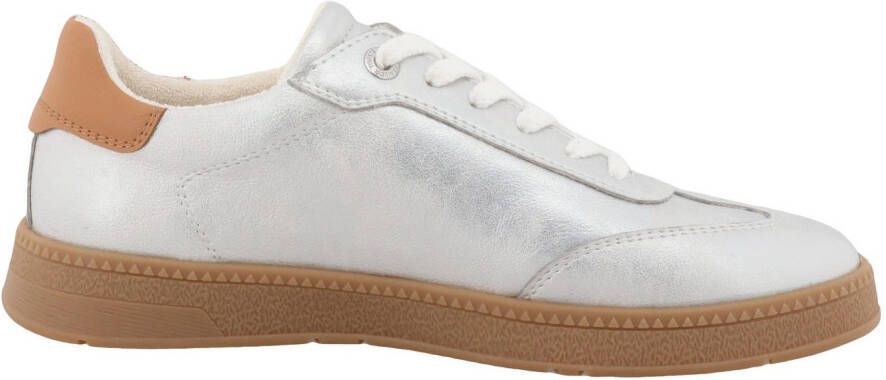 Tom Tailor Sneakers veterschoenen vrijetijdsschoen lage schoen met contrastafwerking op de hiel